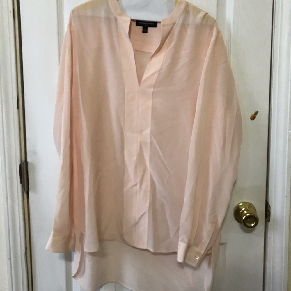 Banana Republic Pink Silk Blouse